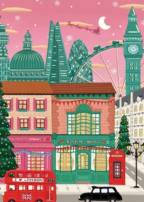 Image de Pieces & Peace Puzzle Noël Londres - Puzzle de 1000 pièces