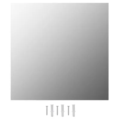 Produktbild von vidaXL Wandspiegel 2 Stk. 50x50 cm Quadratisch Glas