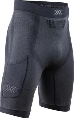Produktbild von X-BIONIC Herren Xceed Run Kurze Tights – Hochleistungs-Lauftight mit HygroDiffuser & VectorSphere Technologie – Thermoregulation & Feuchtigkeitsableitung für optimalen Komfort - Schwarz/Grau, S