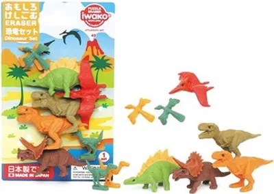 Produktbild von Iwako Radiergummi-Set Dinosaurier