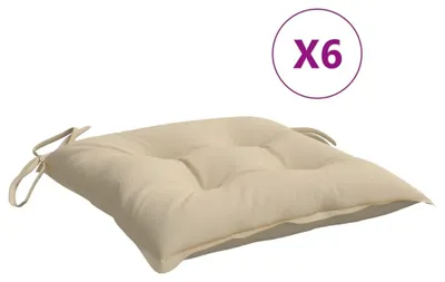 Produktbild von vidaXL Palettenkissen 6 Stk. Beige 50x50x7 cm Oxford-Gewebe