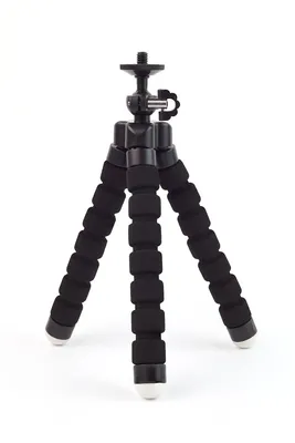 Produktbild von BerryBase flexibles Mini-Stativ mit Kugelkopf, 175mm, schwarz