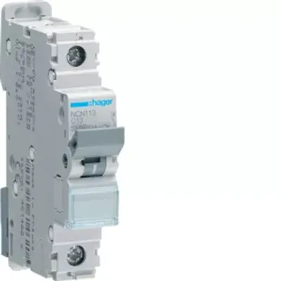 Immagine prodotto di Interruttore Hager LS 1 polo 10kA/15kA C-13A 1M NCN113