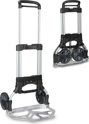 Zdjęcie produktu dla L-BOXX Alu-Caddy, Aluminium, Wózek transportowy (magazynowy ręczny), Czarny, Srebrny, 150 kg, 2 szt., 490 mm