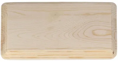 Obrázok produktu pre Stojak vyrobený z masívneho borovicového dreva, obdĺžnikového tvaru, rozmerov 14 x 9 cm, 12 x 7 cm, výška 1,5 cm.