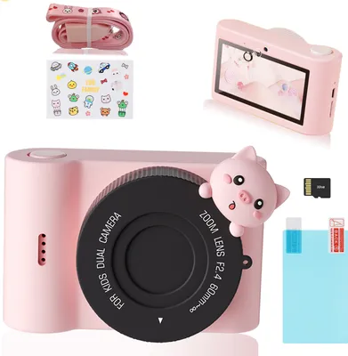 Produktbild von Dětský fotoaparát 48MP Dětský selfie fotoaparát s dotykovým displejem Dětský fotoaparát na hraní WiFi Digitální fotoaparát Fotoaparát s 32GB SD kartou, dárky pro děti