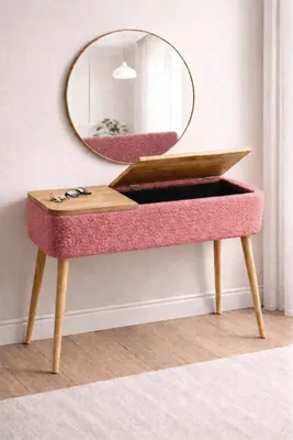 Produktbild von Skye Decor, Hochwertiger Beistelltisch (3 Teile) - Sapphire Eiche, 100% Melamin | Pink