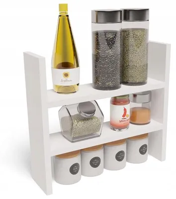Produktbild von Einzelnes freistehendes Küchenregal BIS EX3 weiße Platte 18mm Mini-Sideboard