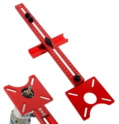 Obrázek produktu pro Univerzální hliníková vodítková lišta pro frézku, 4 v 1, nastavitelná, rozsah 90-370 mm