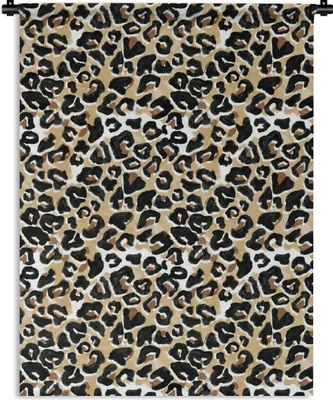 Produktbild von MuchoWow® Wandteppich Wandbehang Pantherdruck - Aquarellfarbe - Braun 60x80 cm Tapisserie Dekoration Wandtuch - Decke - Wandtücher - Wohne