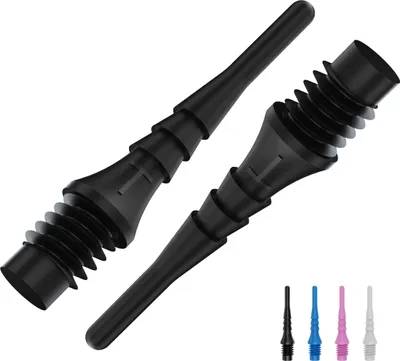 Produktbild von BULL'S Tefo-X Shark Soft Tips 6mm(2BA) - 100/schw. -- 1 Stck