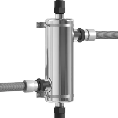 Produktbild von XMTECH Edelstahl Pool Wärmetauscher 40 kW Gegenstrom Wärmeübertrager für Schwimmbad Whirlpool SPA Heizungsanlage stromlos Korrosionsbeständig 39×12 cm