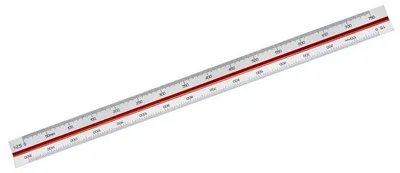 Image de Règle triangulaire 313, 30 cm, blanche