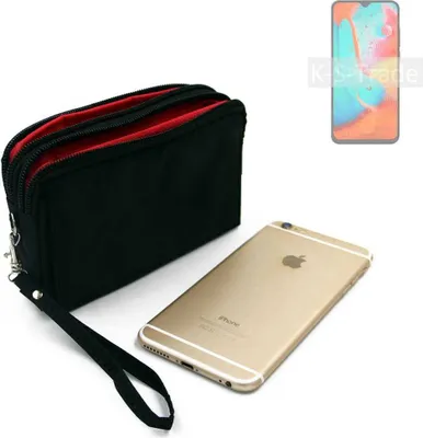 Produktbild von K-S-Trade Schutz Hülle Handy Hülle kompatibel mit Coolpad 26 Tibetan Peak Edition Gürteltasche Travelbag Handytasche mit Zusatzfächern, schwarz