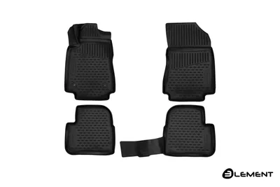 Produktbild von ELEMENT Gummi-Fußmatten 3D für CITROEN C3, 2016->, 4 tlg.