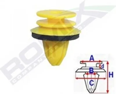 Produktbild von 10x ROMIX C70187 Clip Innenraumverkleidung