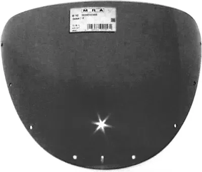 Produktbild von MRA Verkleidungsscheibe, passend für Kawasaki Z1 R, Schwarz, Originalform