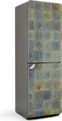 Obrázok produktu pre Mozaikový vzor s ornamentmi - Nálepka na chladničku - Dekorácia na chladničku - Samolepiaca fólia na chladničku - Dekorácia do kuchyne - 60x180 cm