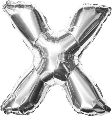 Produktbild von Oblique Unique Folien Luftballon Buchstabe X Geburtstag Silber Hochzeit Party Deko Ballon - silber