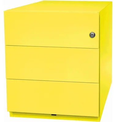 Produktbild von BISLEY Note Rollcontainer gelb 3 Auszüge 42,0 x 56,5 x 49,5 cm