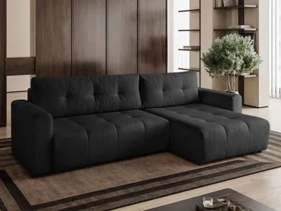 Produktbild von Kaiser Möbel Ecksofa VIENNA - Stil, Komfort und Funktionalität - SCHWARZ RECHTS