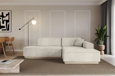 Produktbild von ALTDECOR Ecksofa in L-Form IREA-L1 232x165x80 cm Beige Corner Sofa Eckcouch Couch Wohnlandschaft Cauchsofa