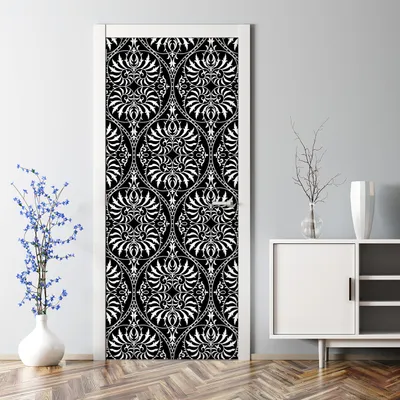 Produktbild von Dekorative Aufkleber selbstklebend Klebefolie Türtato Türposter s Damast 85 x 200 cm