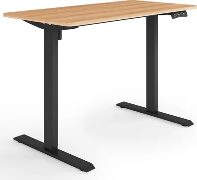 Produktbild von ESMART ETX-121BM 120x60cm Ahorn Ergonomischer Steh-Sitz-Schreibtisch Stufenlos elektrisch höhenverstellbar 73,5-123,5 cm 3x Memory USB Ladeport Aktivitätserinnerung Soft-Start/Stopp Schnelle Montage