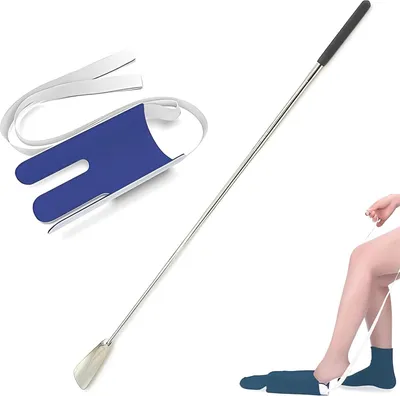 Produktbild von Schuhlöffel Set - lang und praktisch - 2 Stück - Metall