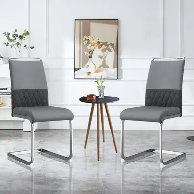 Image de Chaises de salle à manger modernes - Ensemble de chaises de salle à manger - Chaises pour cuisine - Chaises avec dossier haut
