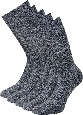 Produktbild von KB Norweger Socken Herren Damen Wollsocken Wintersocken warme Strümpfe 5 Paar 35-38