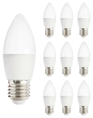 Produktbild von Kobi E27 LED-Lampe B35 7W 600lm 3000K warmweiß 10 Stück