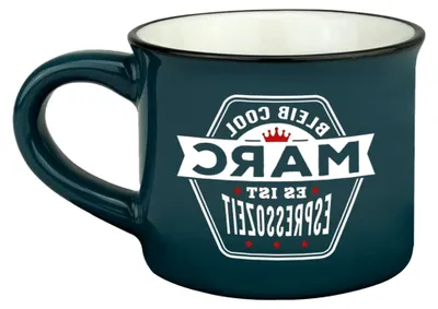 Produktbild von Personalisierte Espresso-Tasse - Steinzeug | 50 ml