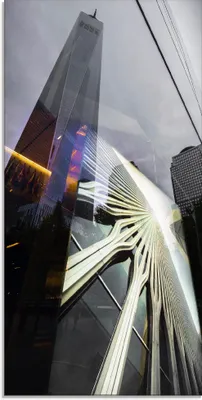 Produktbild von ARTland Glasbild One World Trade Center Größe: 30x60 cm
