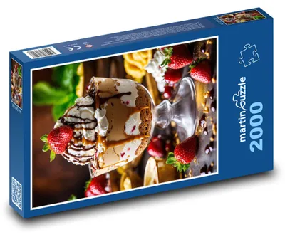 Produktbild von Puzzle 2000 Erdbeer-Eisfreude - martinpuzzle