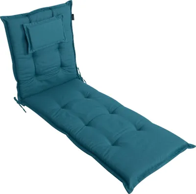 Produktbild von LILENO HOME Sonnenliege Auflage als [1er Set - Rollliege] in Petrol - Gartenliegen Auflage perfekt für Strandliege - Polster Auflage für Gartenliege (188x60x8cm) MAR