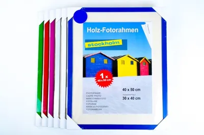 Produktbild von Holz Fotorahmen Bilderrhalter 40x50 cm verschiedene Farben Dekoration Träger