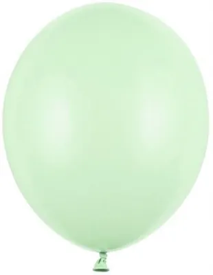 Produktbild von Pastellgrüne Geburtstagsballons 12 cm, 100 Stück.
