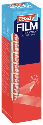 Image de tesa tesafilm, ruban adhésif transparent - 10 m x 15 mm - 10 rouleaux