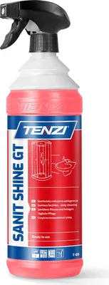 Produktbild von Sanit Shine GT Badreiniger 1L gegen Kalk & Schmutz für glänzende Oberflächen mit frischem Duft