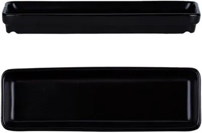 Immagine prodotto di Piatto in Vetroceramica, 30 cm, nero, per ristoranti e uso domestico