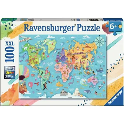Produktbild von RAVENSBURGER Weltkartenpuzzle XXL 100 Teile
