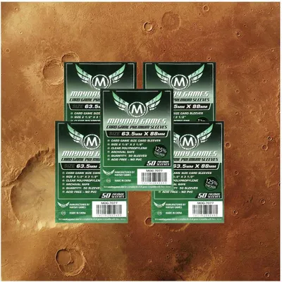 Produktbild von Mayday Premium Card Game Sleeves Hüllen 7077 Vorteilspack für Terraforming Mars