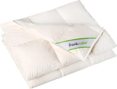 Produktbild von Bettdecke 135x200 Kassettenbett Ganzjahresdecke 100% Daunen Bio Baumwolle kbA