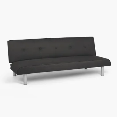 Produktbild von Schlafsofa 3-Sitzer aus Stoff für Wohnzimmer Larimar XL - Schwarz