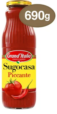 Produktbild von Grand'Italia Sugocasa Piccante Pastasauce 690g – Würzige Tomatensauce mit Chili