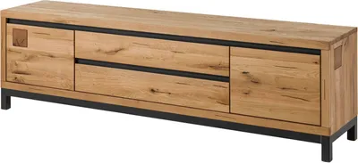 Image de MASSIVMOEBEL24 | Meuble TV 190x40 Chêne sauvage huilé Bois naturel VILLANDERS #153