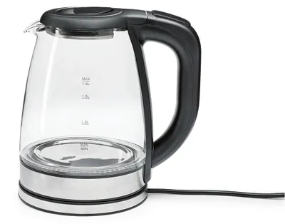 Produktbild von Glas-Wasserkocher mit Temperatureinstellung, 1,8l.