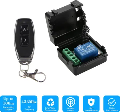 Obrázok produktu pre Inteligentný dom 433 Mhz DC 12 V 1CH bezdrôtový diaľkový spínač reléový prijímač vysielač univerzálny diaľkový ovládač spínací modul a 1 PIECE RF vysielač diaľkové ovládanie 1527
