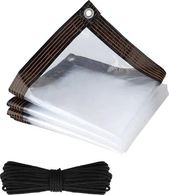 Produktbild von Famanu Abdeckplane wasserfest transparent - 2 m x 6 m